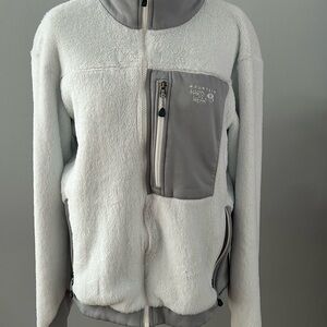 Mountain Hardwear Women's Cream and Gray Teddy Jacket